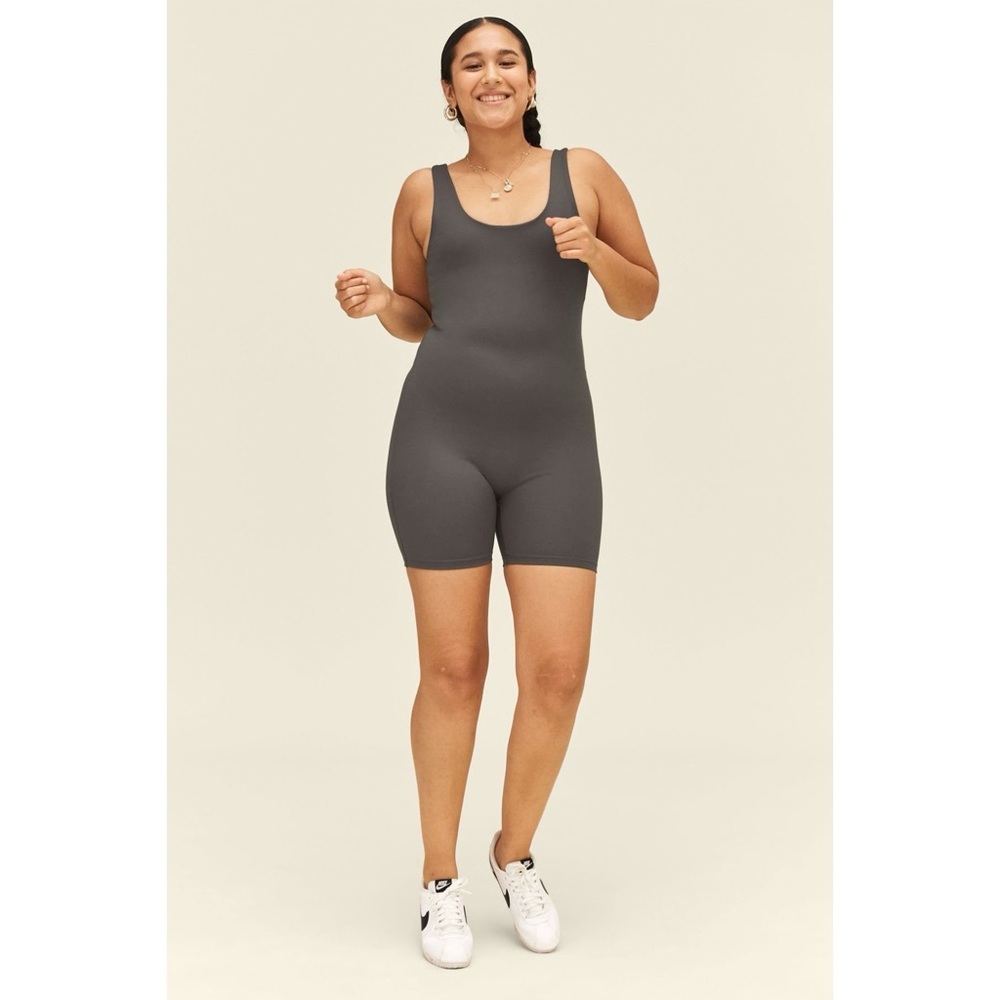 Girlfriend Collective Bike Unitard Moon
